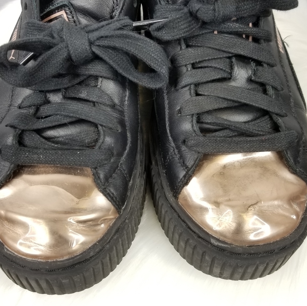 PUMA Basket Platform Metallic Sneakers 6.5 - Picture 4 of 8